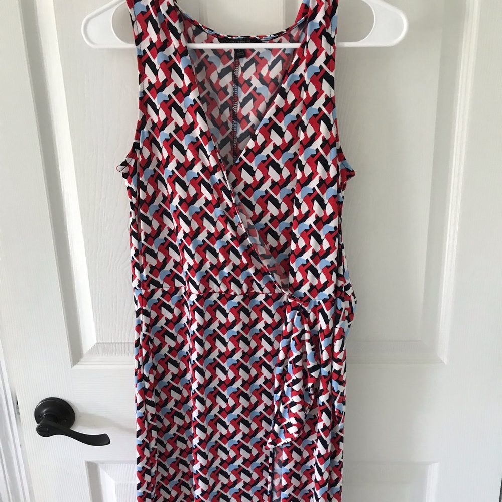 Banana factory sleeveless wrap dress